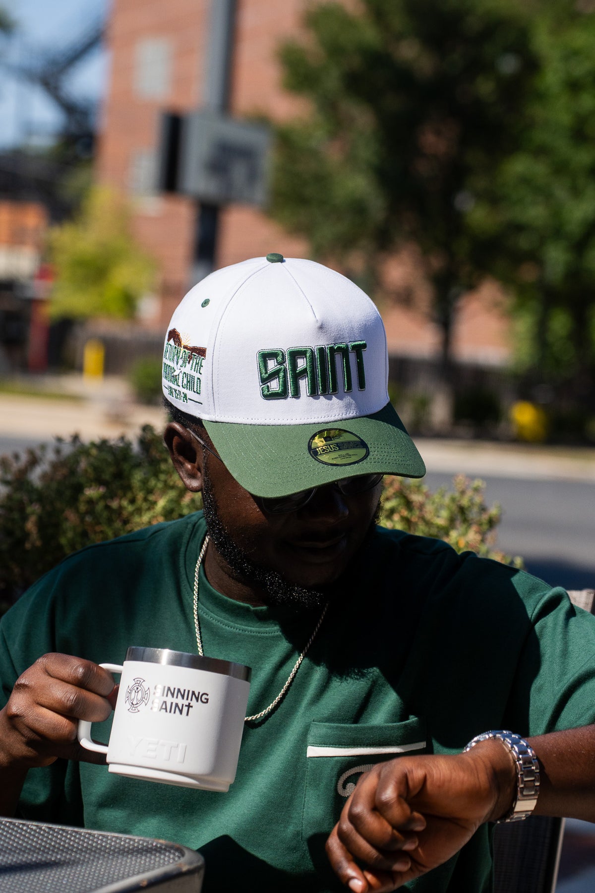 SAINT Obsidian Green Snapback